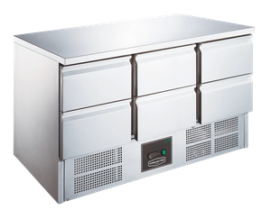 Sterling Pro Cobus SPU303-6D 6 Drawer Undermounted Counter, 368 Litres - SPU303-6D - 1