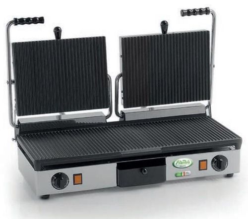 Fama PDR3000 Double Ribbed Panini Grill, 3.5kW - PDR3000 - 1