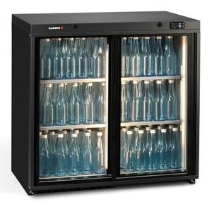 Gamko MG3/250SD Maxiglass Sliding Glass Double Door Undercounter Bottle Cooler, 250 Litres - MG3-250SD - 1