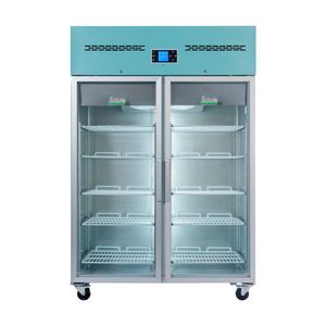 LEC Medical PGR1200UK Glass Double Door Pharmacy Refrigerator, 1200 Litres - 444440366 - 1