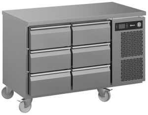 Hoshizaki Premier K 2 A 3D 3D C U 6 Drawer Stainless Steel Refrigerated Counter, 301 Litres - K-2-A-3D-3D-C-U - 3