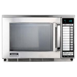 Sharp R24AT Heavy Duty Commercial Microwave Oven, 1900W - R24AT - 1