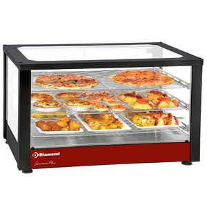 Diamond HSD3-B2 Black Ventilated Heated Display, 3 Levels - HSD3-B2 - 1