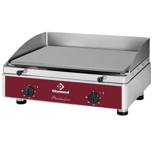 Diamond PLANCHA/2EL-N Smooth Top Electric Cooking Surface Hot Plate - PLANCHA-2EL-N - 1