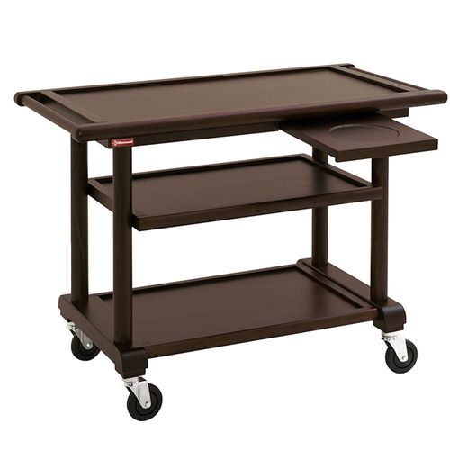 Diamond CSN-B3W Trolley Service, 3 Levels. "Wengé" Wood, Dressage Shelf - CSN-B3W - 1