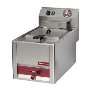 Diamond ES6/F8T-N Single Basket Countertop Electric Fryer, 3kW - ES6-F8T-N - 1