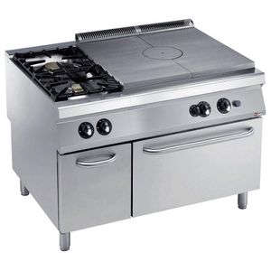 Diamond G22/T2BFA12-N 2 Stove & 1 Whole Hob Freestanding Gas Range Cooker on Gas Oven & Neutral Cupboard - G22-T2BFA12-N - 1