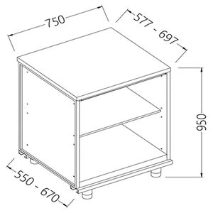 Diamond NN07X Neutral Rear Cabinet - NN07X - 1
