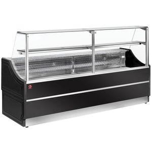 Diamond OL250/B5-NN Refrigerated Glass Display - Neutral Model "Ol Orléans" Staight Panel 90°, Without Storeroom - OL250-B5-NN - 1