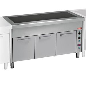 Diamond S80/VC15 2 Vitroceramics Plates Freestanding Electric Range Cooker on Heated Closed Cupboard, 3.3kW - S80-VC15 - 1