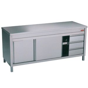Diamond TA207CD/U Table On Neutral Cupboard And 3 Drawers On The Right - TA207CD-U - 1