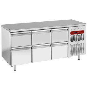 Diamond TG3N/H-R2_3XK1/2-H 6 Drawer Stainless Steel Refrigerated Counter - TG3N-H-R2_3XK1-2-H - 1