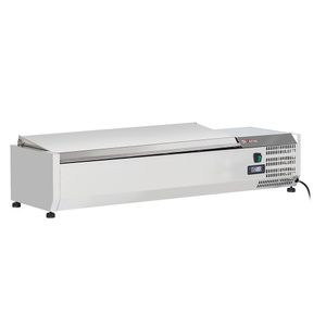 Diverso WR-SX12-C1 Topping shelf 5x GN 1/4 - 150 mm, with stainless steel lid - WR-SX12-C1 - 1