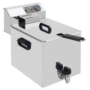 Diverso WR-EF08-S8 Electric table top fryer 8 liters + tap - WR-EF08-S8 - 1