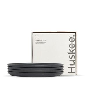 3oz Saucer HuskeeOriginal 4-Pack Charcoal (X12) - 1