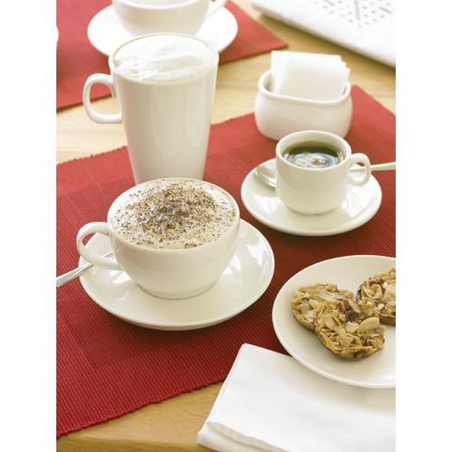 Olympia Ivory Cappuccino Saucers (Pack of 12) - U113 - 5