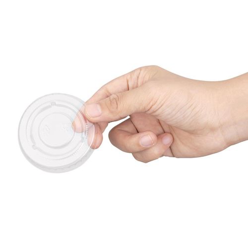 Fiesta Recyclable PET Bagasse Cup Lids Clear (Pack of 1000) - FP426 - 4