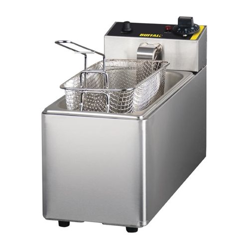 Buffalo Single Tank Single Basket Countertop Fryer 2kW - L370 - 7