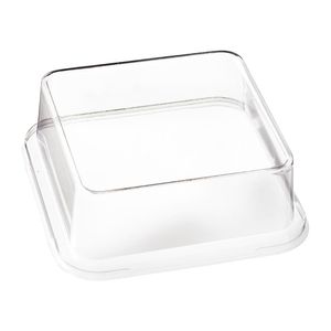 Solia RPET Lid for Bagasse Sushi Tray FC778 Clear 100x100x20mm (Pack of 50) - FS380 - 1