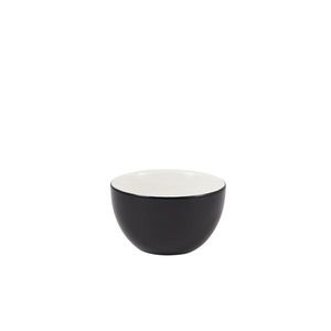 Genware Porcelain Black Sugar Bowl 17.5cl/6oz (Pack of 6) - 382118BK - 1