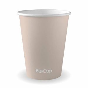 BioPak 390ml / 12oz (90mm) Aqueous Single Wall BioCup (Case of 1000) - ABC-12-UK - 1
