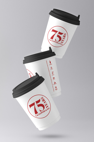 500 x 8oz DW - V R Flowers & Son Cups - 1