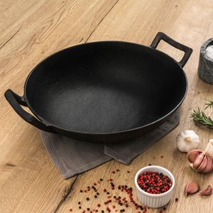Tramontina Pre-Seasoned Cast Iron Wok 360mm - DP768 - 3