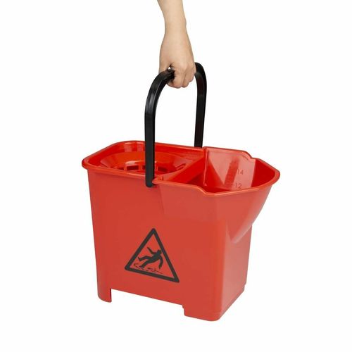 Jantex Colour Coded Mop Bucket Red - S222 - 6