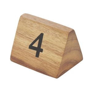 Olympia Acacia Table Number Signs Numbers 1-10 - CL392 - 3