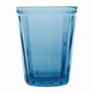 Olympia Cabot Panelled Glass Tumbler Blue 260ml (Pack of 6) - CR828 - 1