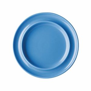 Olympia Heritage Raised Rim Plates Blue 203mm (Pack of 4) - DW140 - 1