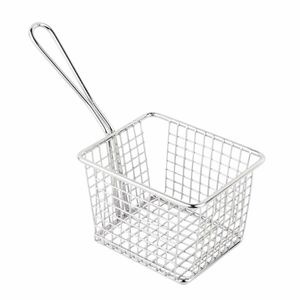 Olympia Chip basket Square with handle Large - GG867 - 3