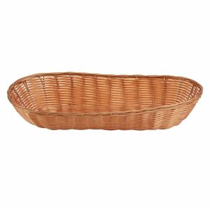 Poly Wicker Large Baguette Basket (Pack of 6) - T366 - 1