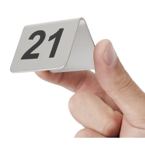 Stainless Steel Table Numbers 21-30 (Pack of 10) - U048 - 3