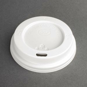 Fiesta Recyclable Coffee Cup Lids White 225ml / 8oz (Pack of 1000) - CE256 - 3