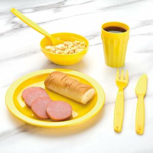 Olympia Kristallon Polycarbonate Plates Yellow 230mm (Pack of 12) - CB767 - 3