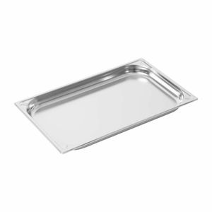 Vogue Heavy Duty Stainless Steel 1/1 Gastronorm Pan 40mm - DW432 - 1