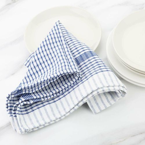 Vogue Wonderdry Blue Tea Towels (Pack of 10) - CC596 - 7