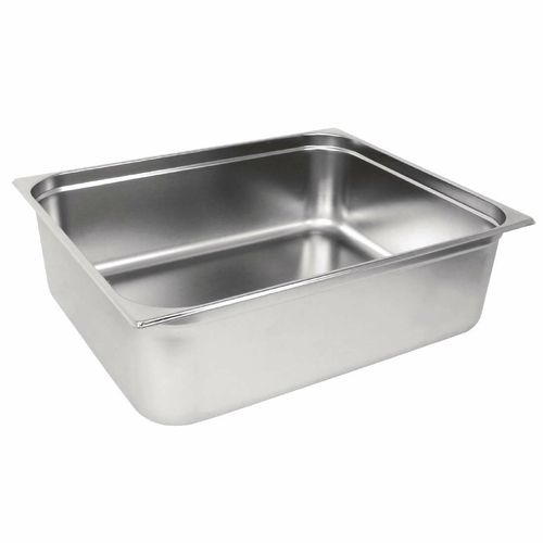 Vogue Stainless Steel 2/1 Gastronorm Pan 200mm - GM317 - 1