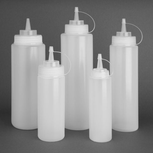 Vogue Clear Squeeze Sauce Bottle 12oz - K657 - 6