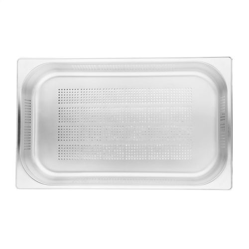 Vogue Stainless Steel Perforated 1/1 Gastronorm Pan 65mm - K840 - 8