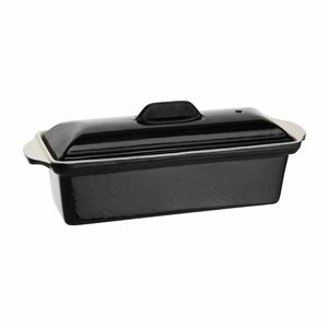 Vogue Black Cast Iron Pate Terrine Mould 1.3Ltr - U559 - 1