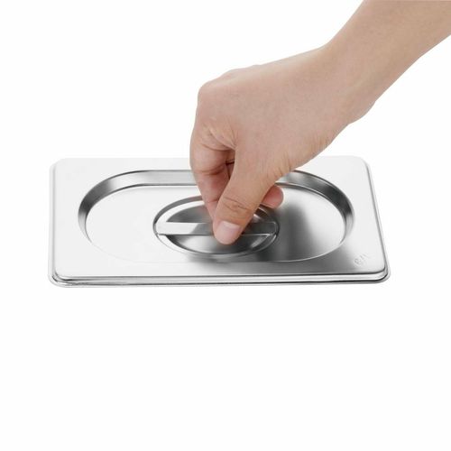 Vogue Gastronorm Pan Set with Lids 1/9 (Pack of 6) - S430 - 5