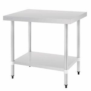 Vogue Stainless Steel Prep Table 900mm - T375 - 1