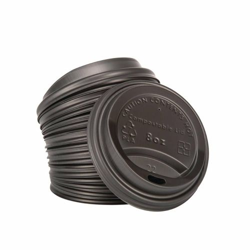 Fiesta Compostable Coffee Cup Lids 225ml / 8oz (Pack of 1000) - DS052 - 5