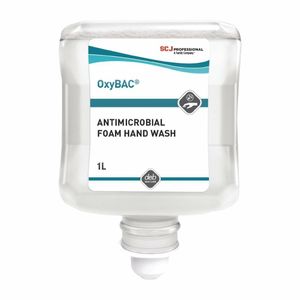 Deb OxyBAC Unperfumed Antibacterial Foam Hand Soap 1Ltr - GH259 - 1