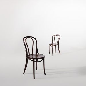 Fameg Bentwood Bistro Side Chairs Walnut Finish (Pack of 2) - CF139 - 3