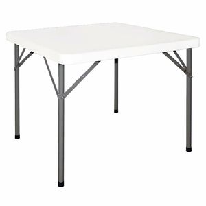 Bolero PE Square Folding Table 3ft White (Single) - Y807 - 1