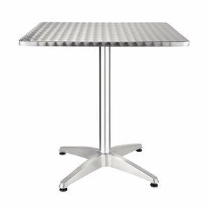 Bolero Square Stainless Steel Bistro Table 700mm - CG834 - 1