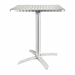 Bolero Square Stainless Steel Flip Top Table 600mm (Single) - CG838 - 1